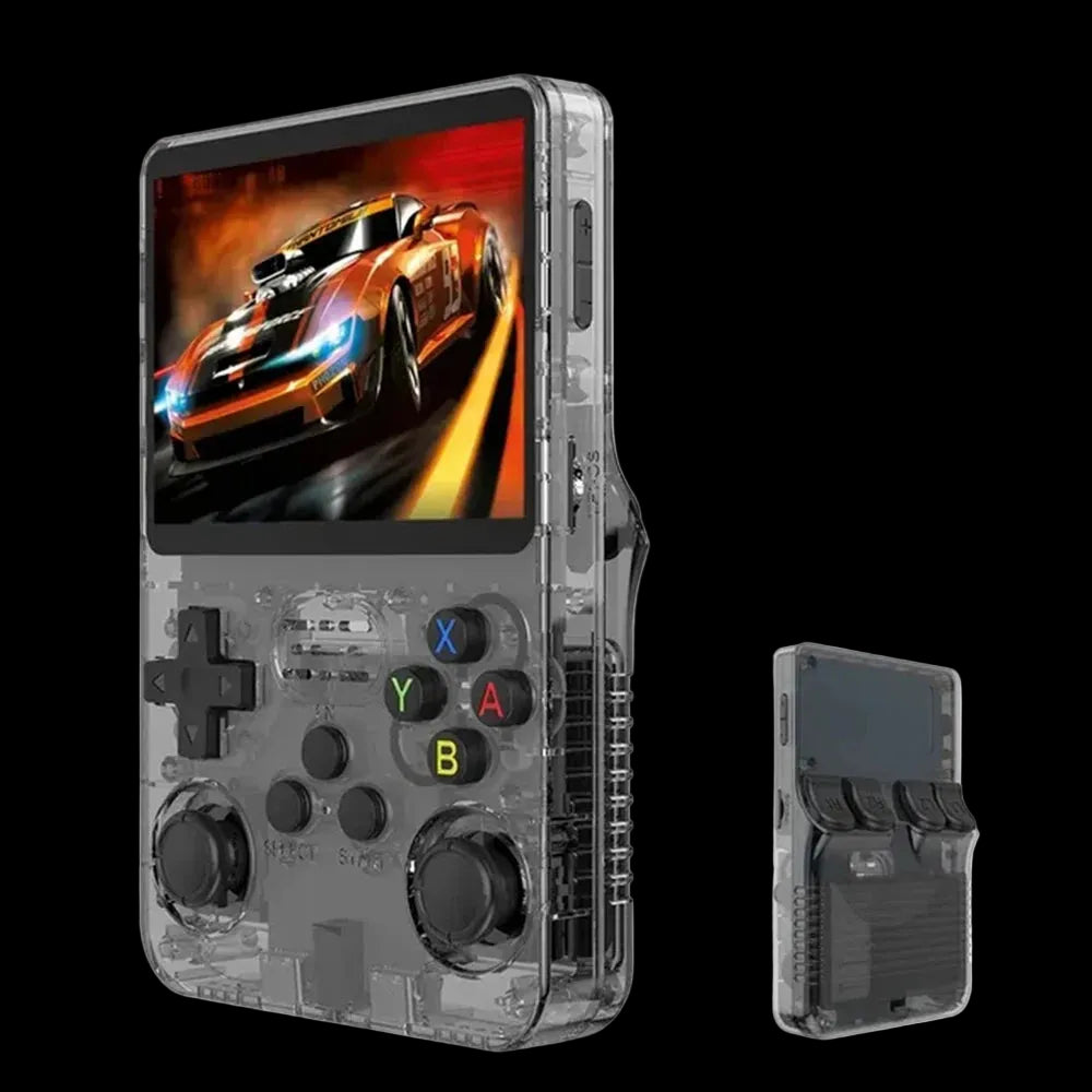 R36S Retro Handheld Game Console - 3.5 Inch IPS Screen, 64GB/128GB/256GB, Portable Gaming Device with Built-in Games